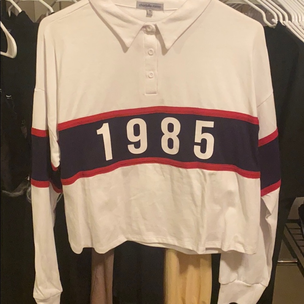 Charlotte Russe 1985 Long Sleeve Polo